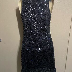 Kay Celine Black Sequin Mini Dress look New perfec condition